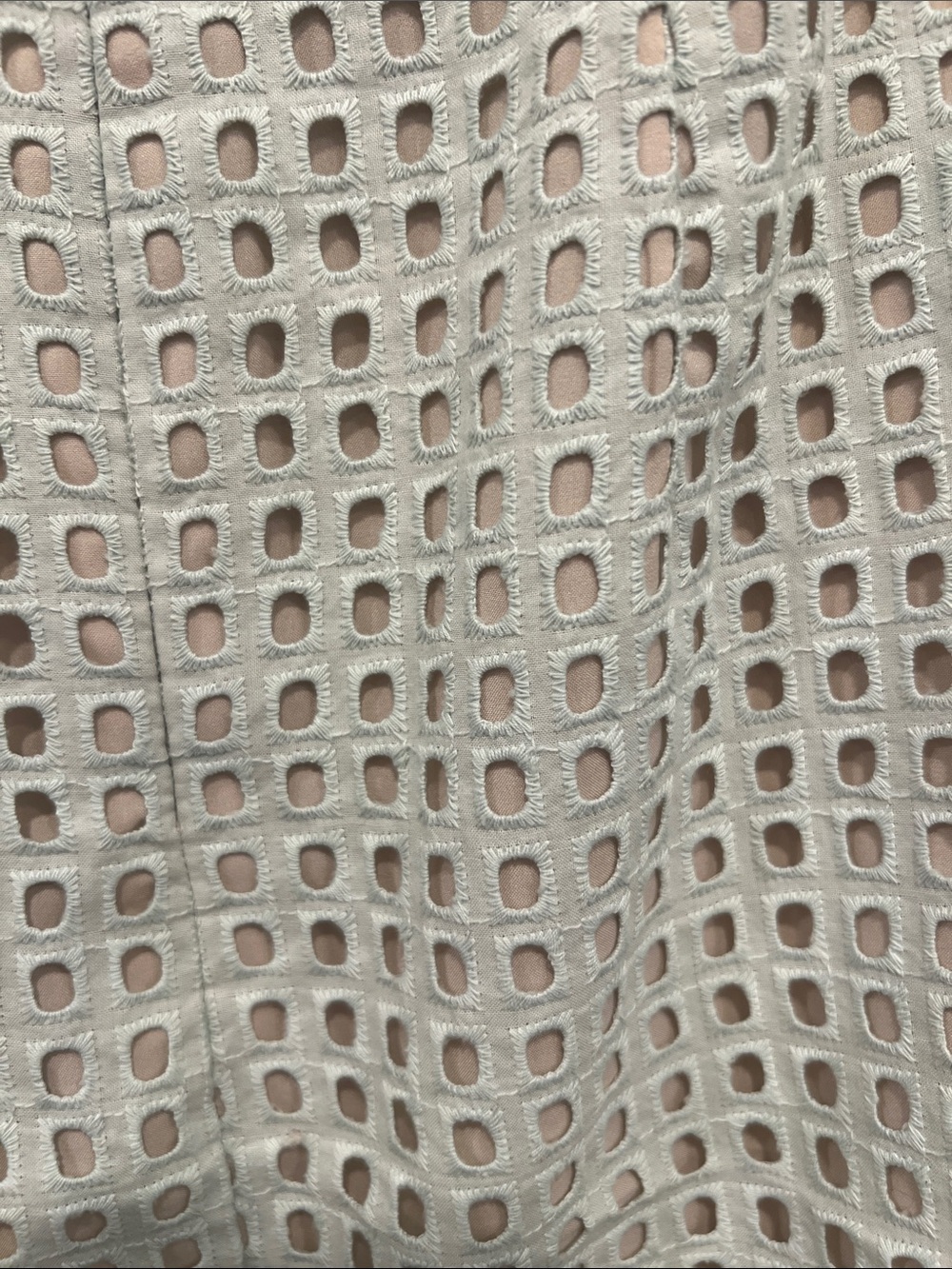 Ann Taylor Light Green Eyelet Pencil Skirt - Picture 3 of 3